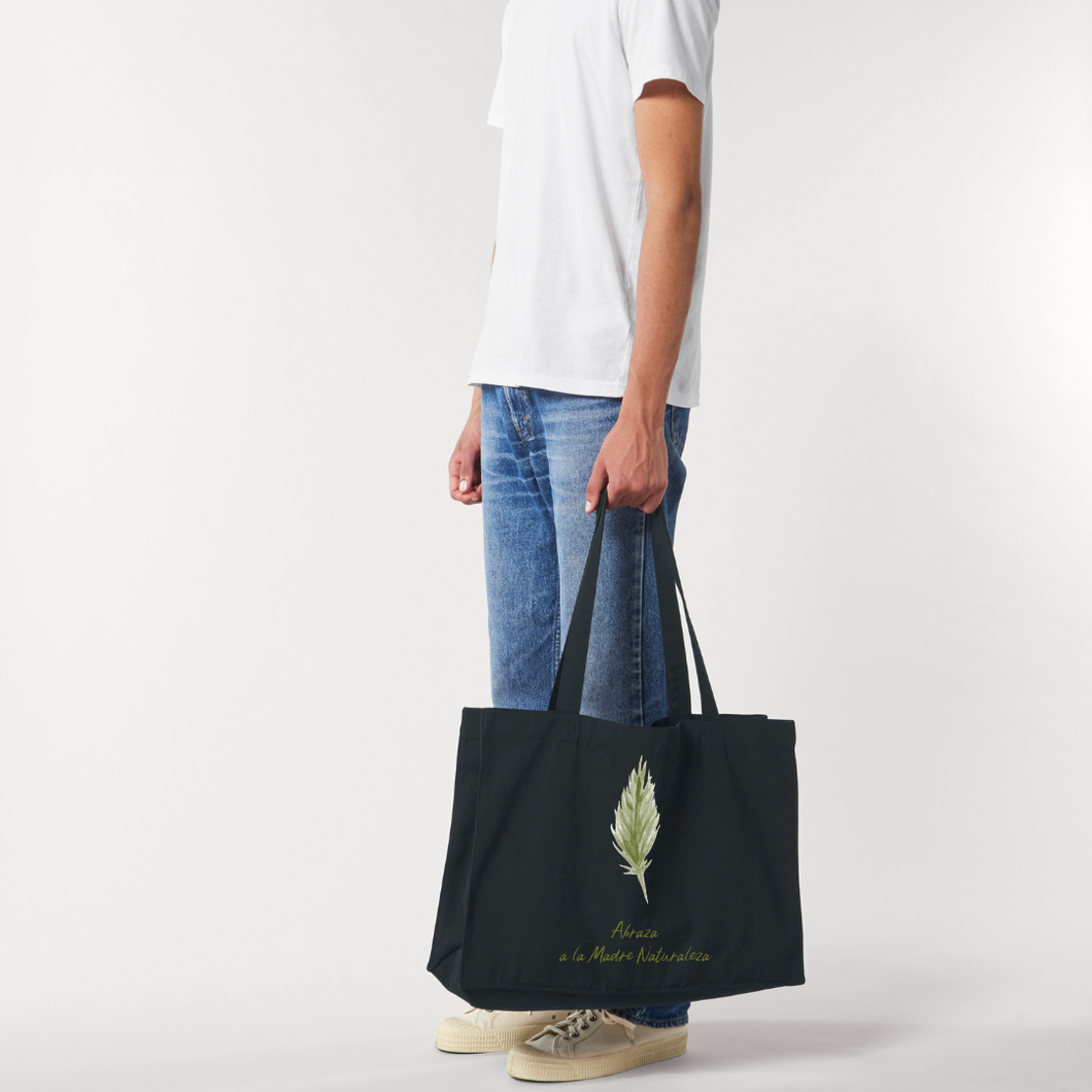 Shopping Bag Abraza la madre naturaleza Una hoja de hierba