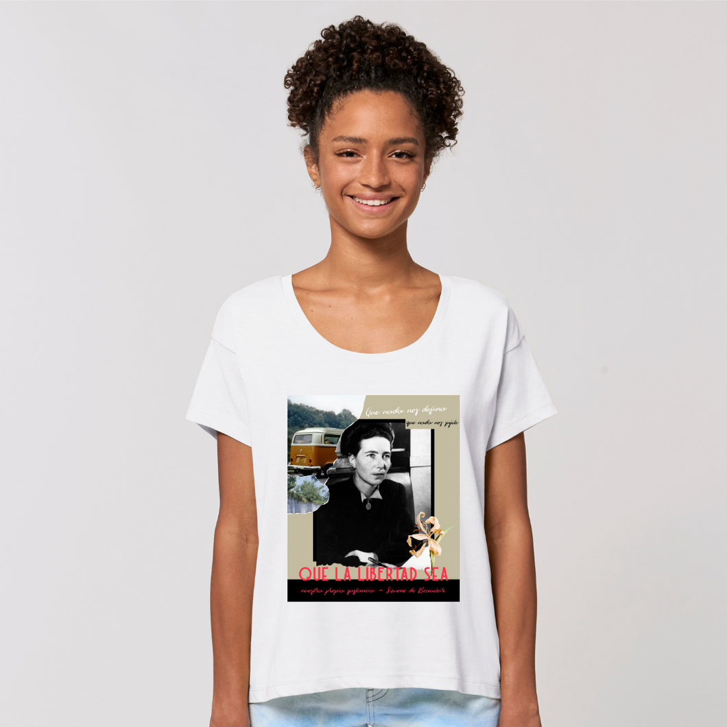 Camiseta Feminismo Simone de Beauvoir